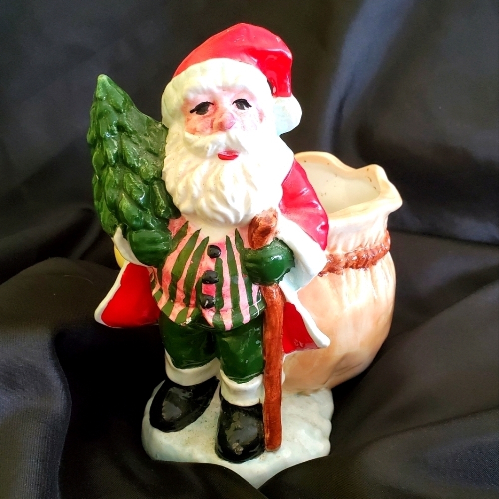Santa Planter ceramic